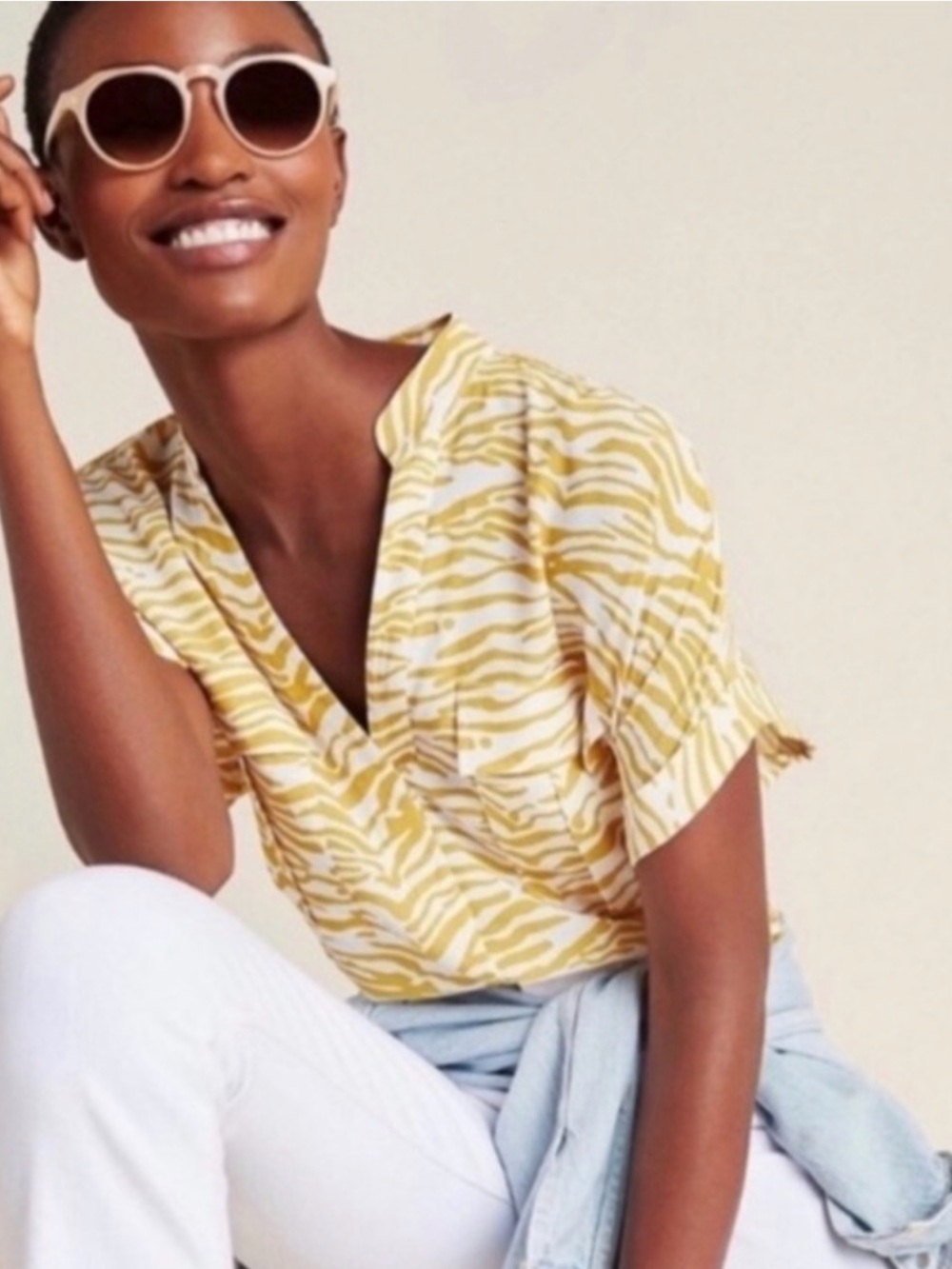 Maeve Anthropologie Amira Utility Blouse